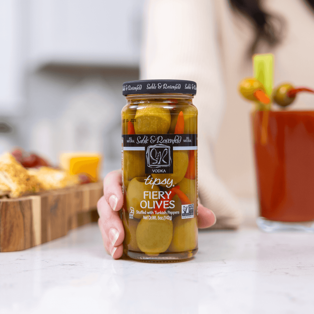 Vodka Tipsy Fiery Olives for Cocktails & Martinis – Sable & Rosenfeld